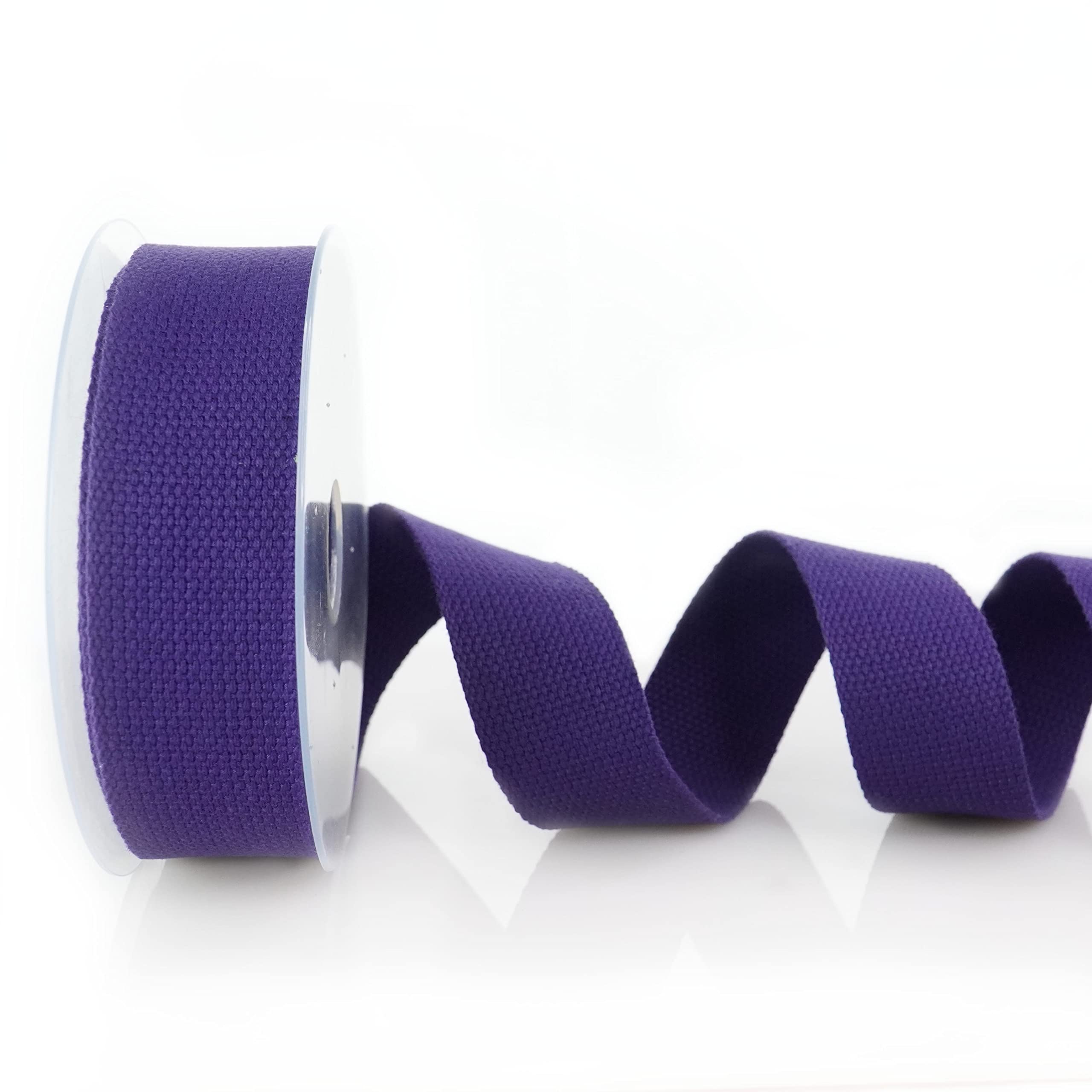 Trimz Cotton Webbing – Purple – 30mm x 5m — image 1