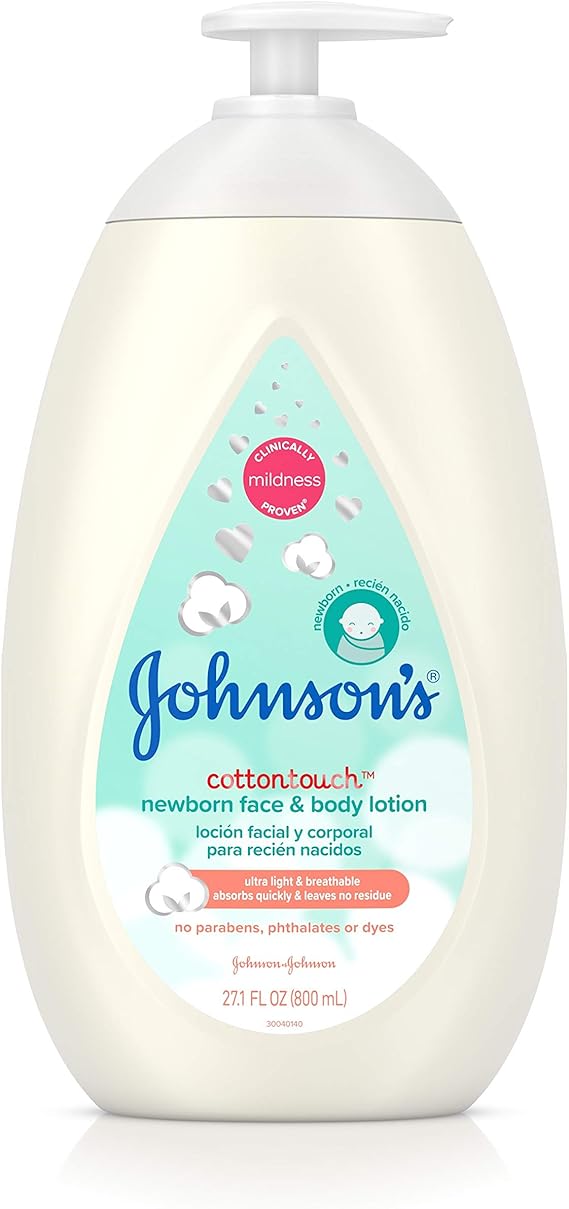 johnson's cottontouch newborn face & body lotion