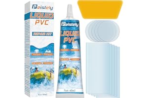 PAISTELY Air Mattress Patch Kit, Salt, Hot Water and UV Resistant Pool Liner Patch Kit, Vinyl Pool Liner Repair Kit Repairs a Variety of Inflatables Including Hot Tubs, Inflatable Spa Pools (60ml)