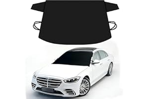 Windshield Cover for Ice and Snow,600D Oxford Fabric Heavy Duty, Car Front Windshield Snow Cover,Fits Most Cars and SUVs, Pic