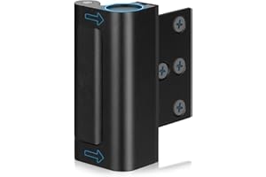 Profasion Home Security Door Lock, Childproof Door Reinforcement Lock, for Extra Home Security and Privacy, Black, 1 Pack