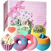 STNTUS INNOVATIONS Bath Bombs, 7 Natural Bath Bomb Gift Set, Handmade Bubble Bathbombs for Women Kids, Gifts for Mom Her Girlfriend, Mothers Day Gifts, Birthday Valentines Christmas Gifts for Women
