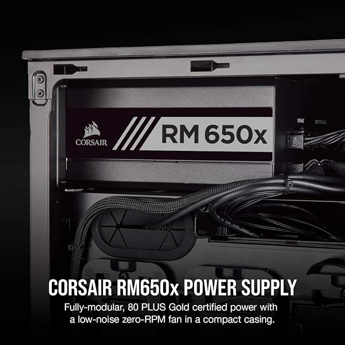Amazon Com Corsair Rmx Series 18 Rm650x 650 Watt 80 Gold Certified Fully Modular Power Supply Computers Accessories