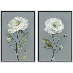 MUDECOR Framed Canvas Print Wall Art Set White