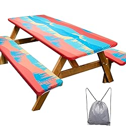 Picnic Table Cover with Bench Covers Camping