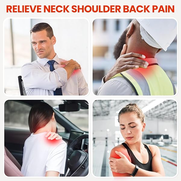 VICONOR RED LIGHT THERAPY FOR SHOULDER PAIN RELIFE, INFRARED LIGHT THERAPY FOR BODY, IMPROVE JOINT MUSCLE, 660NM&850NM RED LIGHT HEATED SHOULDER WRAP WITH MASSAGE, BLACK1
