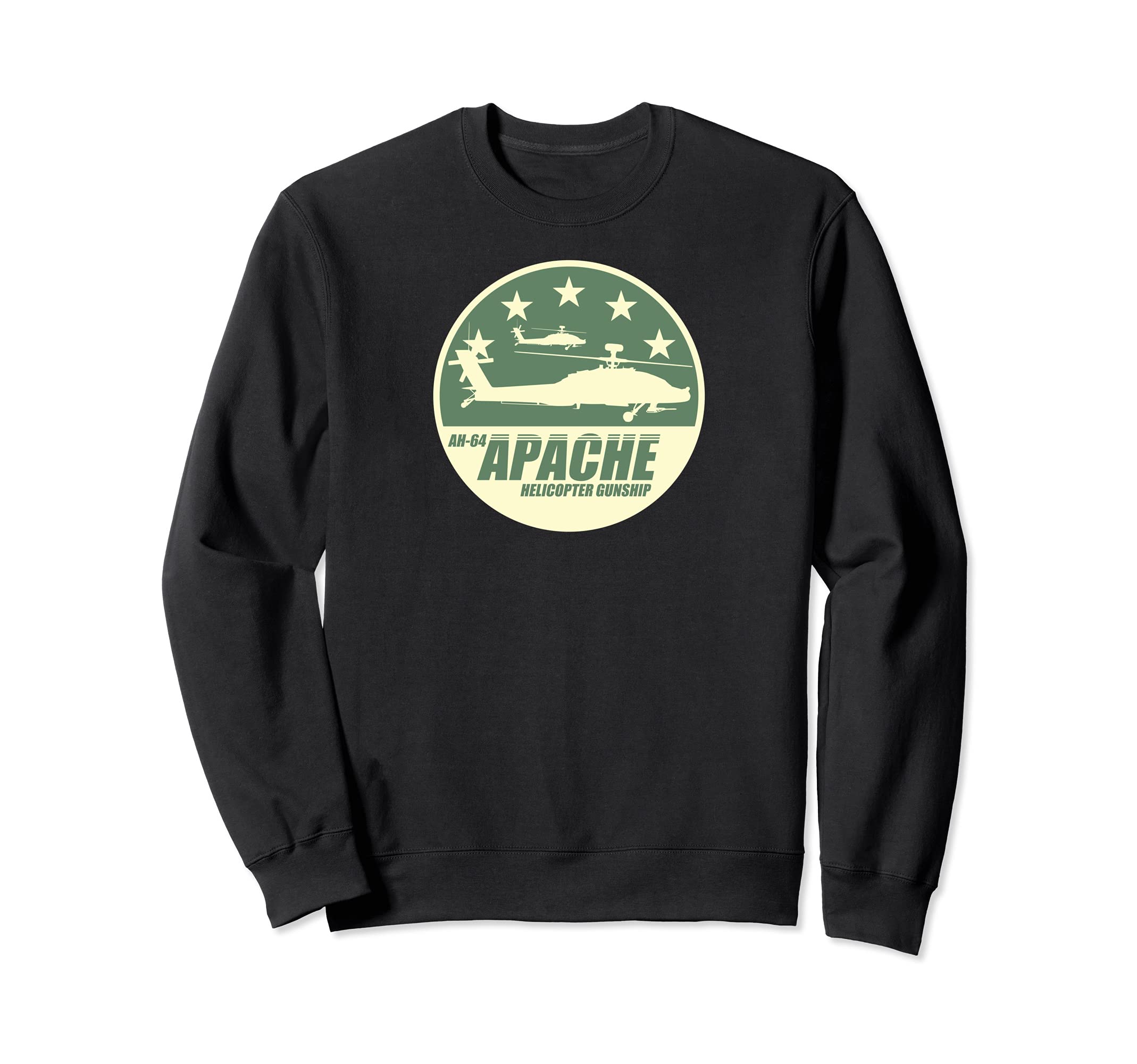 AH-64 Apache Helicopter Gunship Sweatshirt