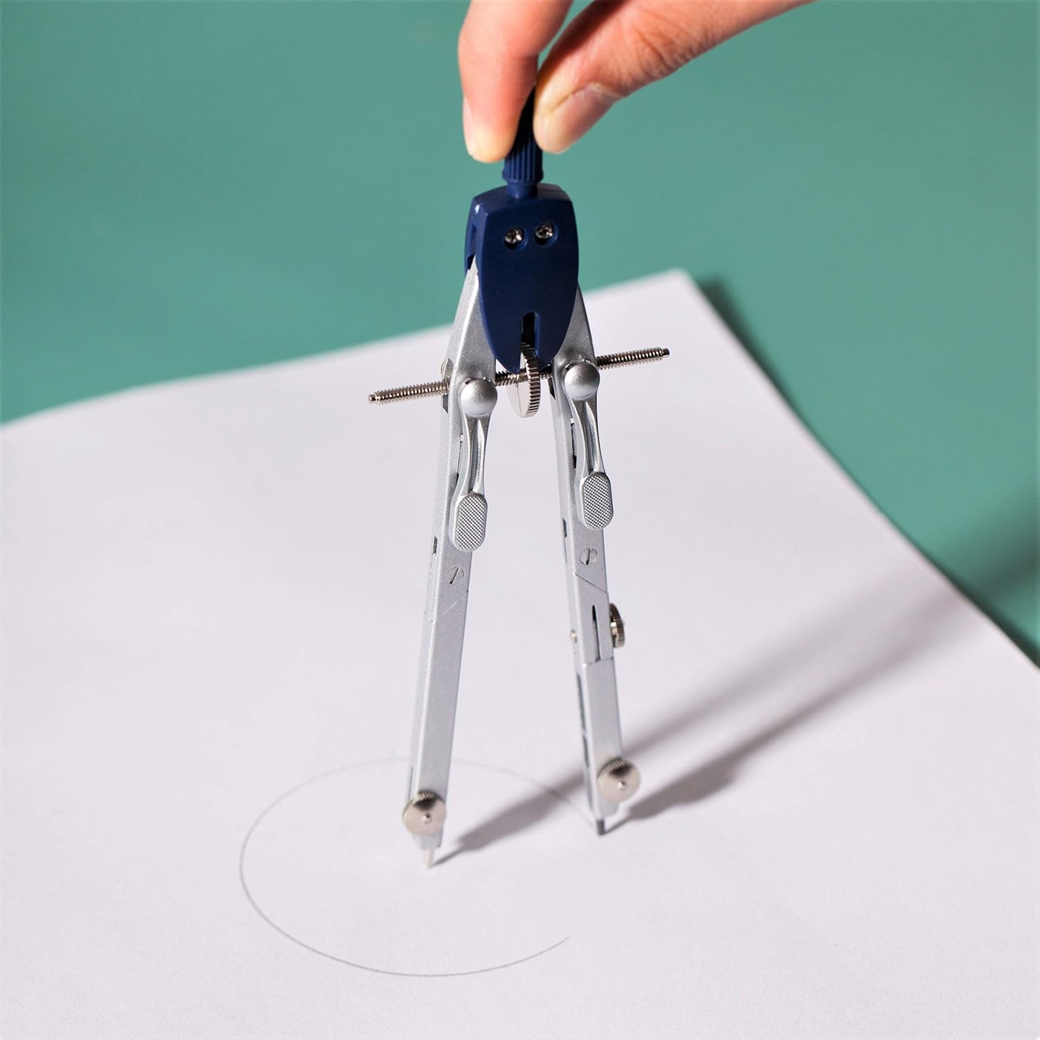 Mr. Pen Professional Metal Compass with Wheel and Lock for Geometry, Drafting, Math, Drawing : Office Products