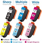 JoyPrinting 378XL Ink Cartridges 6PK Black Cyan Magenta Yellow Light Cyan Light view 3