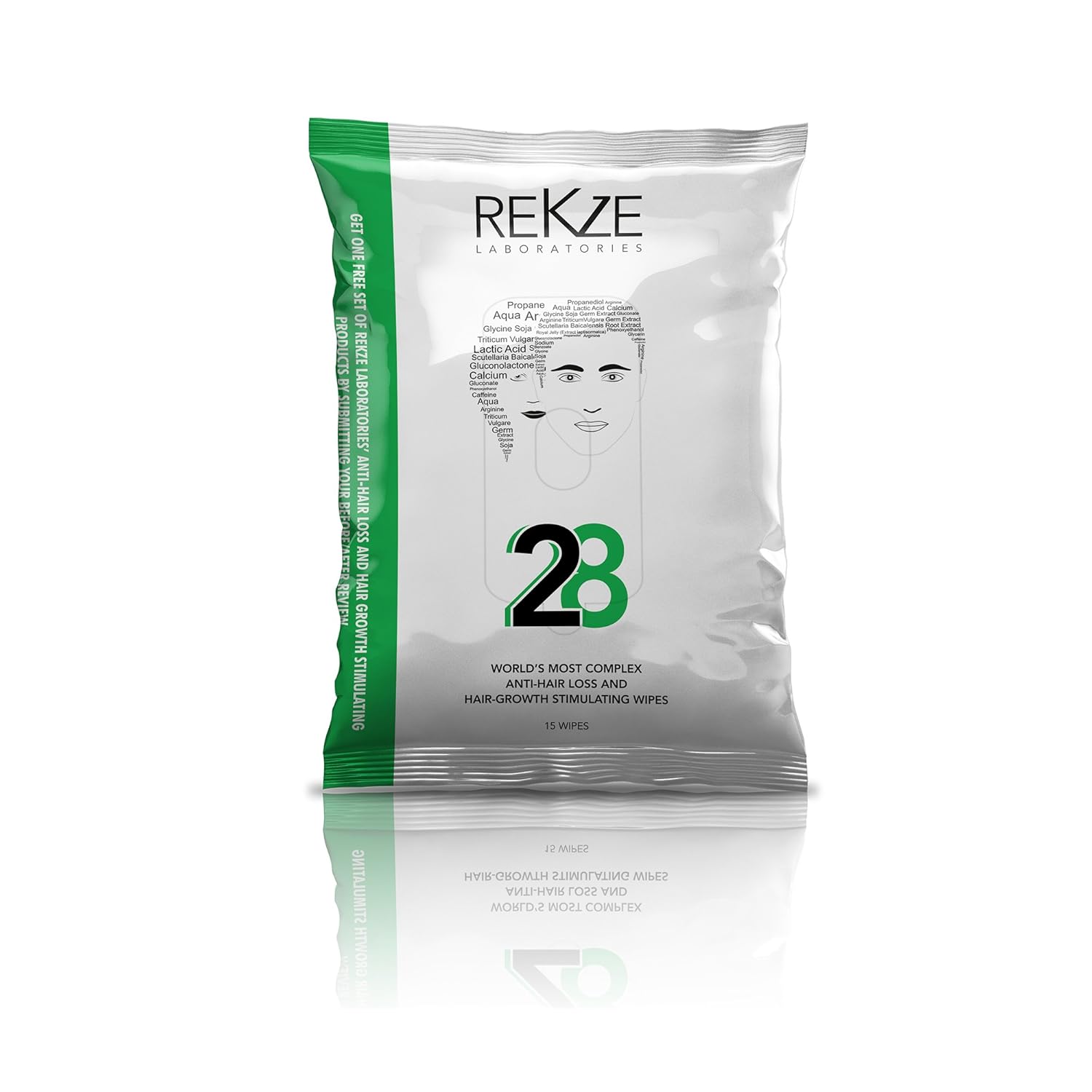 Amazon Com Rekze 28 World S First Anti Hair Loss Wipes Designed