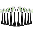 Replacement Toothbrush Heads Compatible with Philips Sonicare：10 Pack Soft Replacement Electric Brush Head Compatible with Phillips Sonicare Plaque Control Snap-on(with Protective Cover)