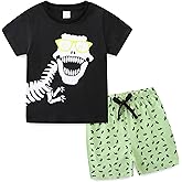 Toddler Boy Summer Clothes Kids Baby Cotton Outfits T-Shirt Shorts Set 1-7 Years