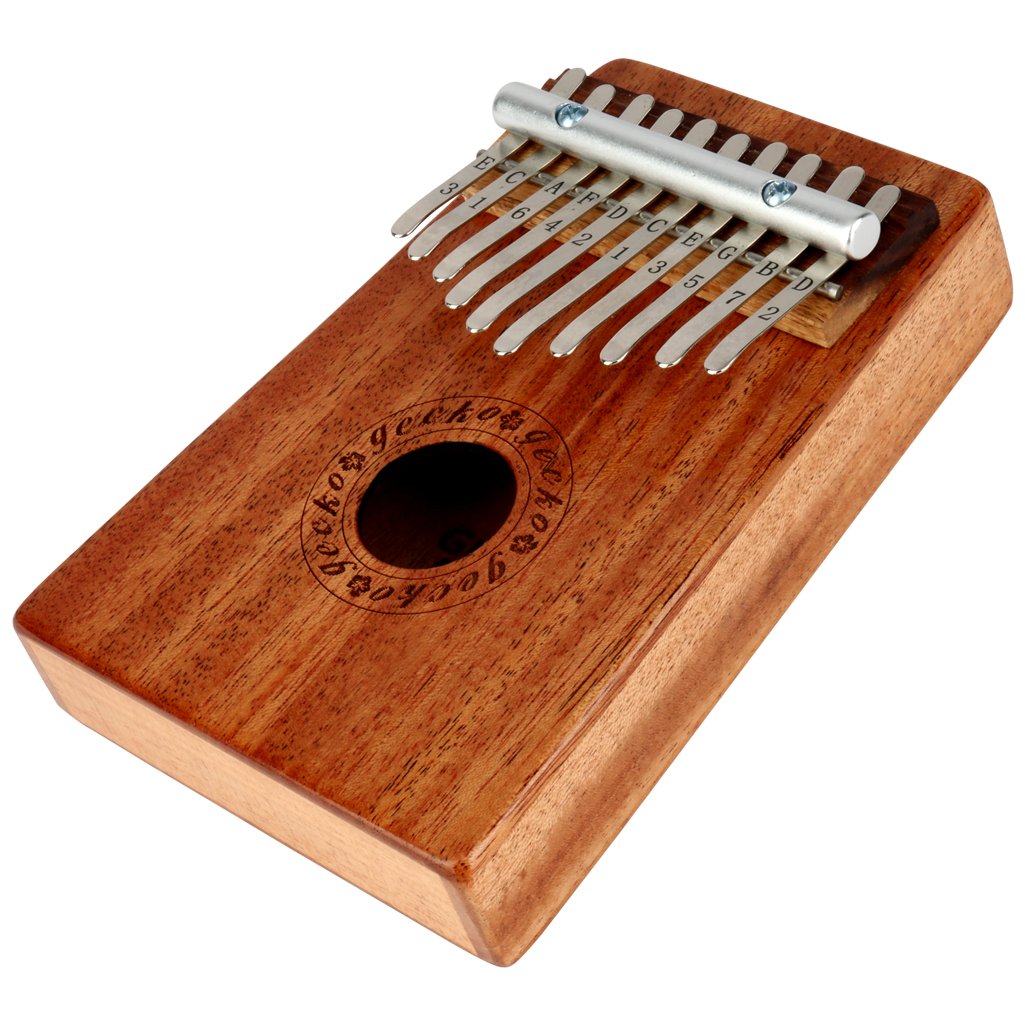 10 Clave Caoba Kalimba Pulgar africano Piano Teclado de percusión con