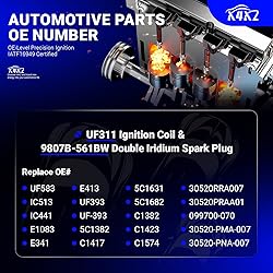 UF311 Ignition Coil & 9807B-561BW Double Iridium