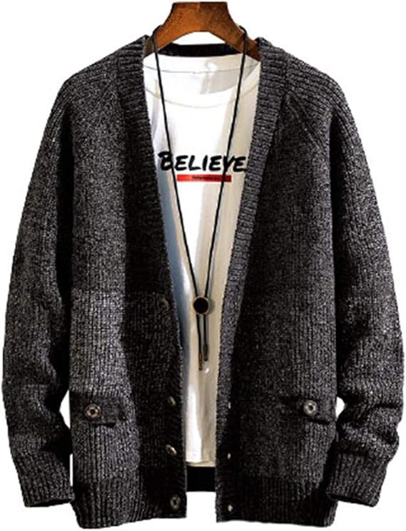 Amazon 3色選択 カーディガン メンズ Vネック 春秋 羽織り 暖かい 防寒 ニットセーター 大きいサイズ 修身 ストレッチ スタイリッシュ シンプル トップス カジュアル 着回し 通勤 通学 お出かけ M 3xl カーディガン 通販