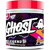 GHOST Legend All Out Pre-Workout Powder, Orange Cream - 20 Servings - Pre-Workout Supplement for Men & Women - Energy & Pumps - Caffeine, Citrulline, Beta Alanine, Betaine, NO3-T Sugar Free
