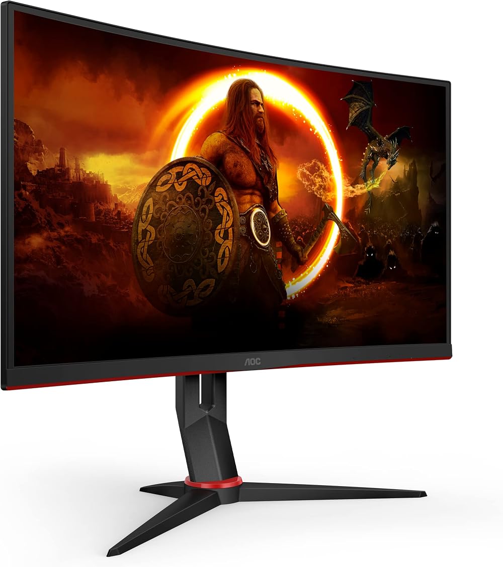 AOC C27G2ZU 27 inch FHD 240Hz Curved Gaming Monitor VA AMD FreeSync Height