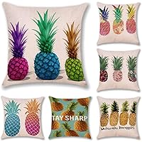 JOTOM 6er Set Kissenbezüge 45x45 Cm - Bunte Deko-Hüllen Für Sofa Und Wohnzimmer