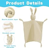 Vicloon Baby Comforters Rabbit Blanket 31x31 cm Organic Cotton Baby Quilt view 4