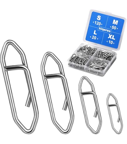 50 To 200pc Stainless Steel Quick Change Fishing Snaps – Saltwater Safe, Twin Lock