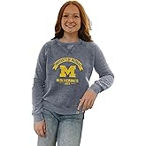 Blue 84 NCAA womens Ncaa Officially Licensed Women's Crewneck Sweatshirt Burnout Vintage Scholar
