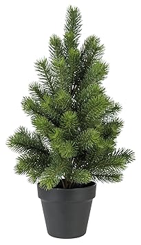 Idena 61302955 Deko Tannenbaum im Topf, ca. 55 cm, Plastik, 55 x 20 x 20 cm, grün