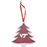 Virginia Tech Hokies Tree Shaped Metal Christmas Ornament