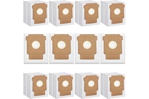MALHSLIX 12 Pack Q0520 Vacuum Bags for iRobot Roomba Vacuum 2 Q0520 Essential Robot Vacuum Cleaner,Roomba 105 Combo/Vac,Plus 405 404 505 Combo Max 705 Vac,Max 705 Combo Robot,Disposable Auto-Empty Dust Bin Bag