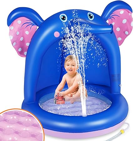 baby blow up pool with shade