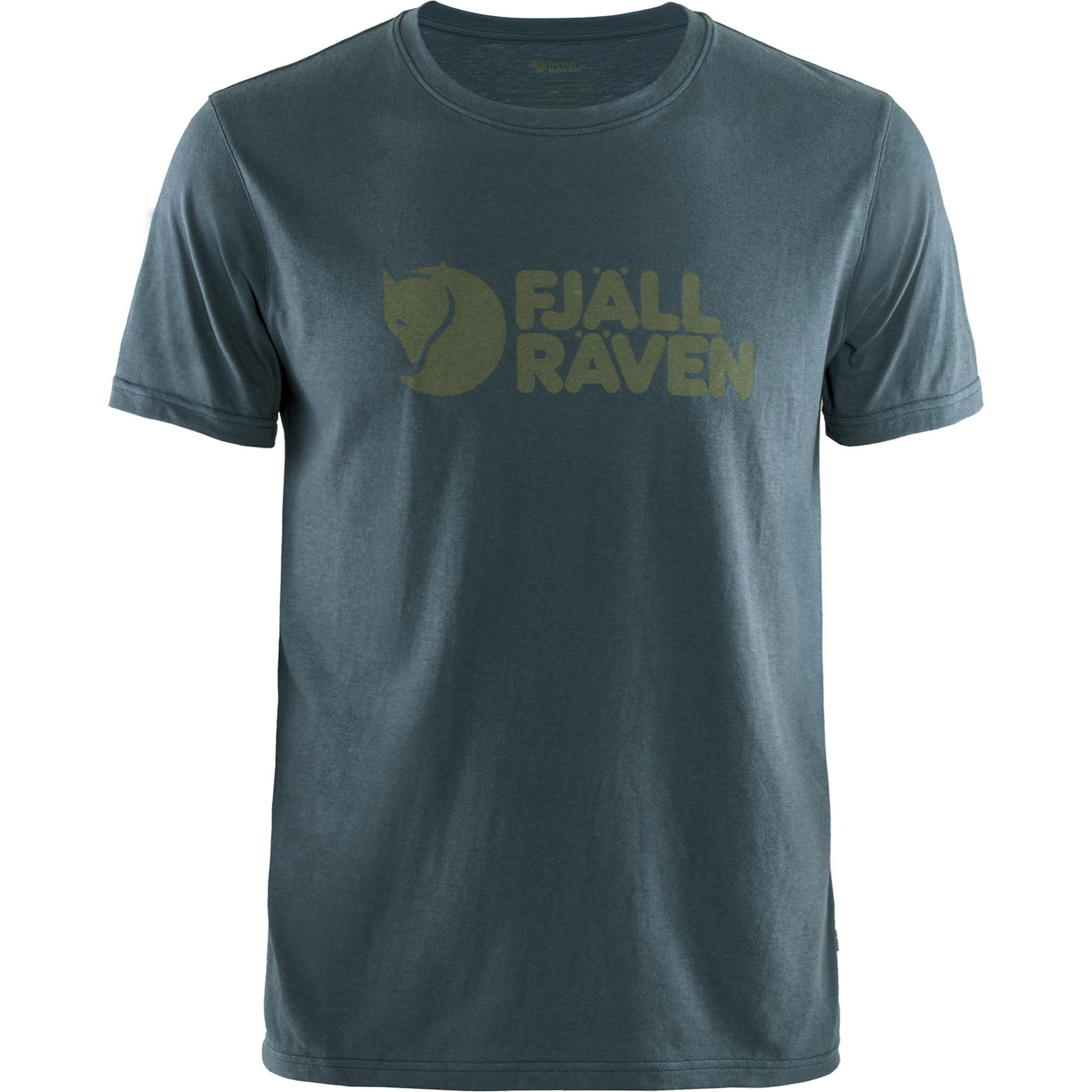 FJALLRAVEN Men's Logo T-shirt M T shirt, Navy, XXL UK