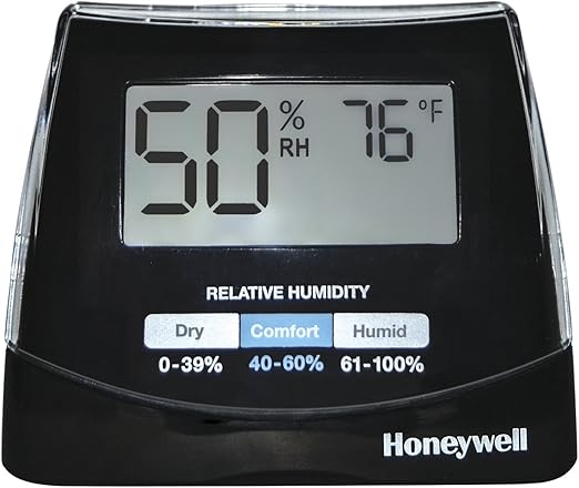 Amazon Com Honeywell Humidity Monitor Black Home Kitchen