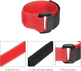 sourcing map 6Pcs 8" Red Nylon Battery Straps Hook Loop Fastening Tie for RC view 3