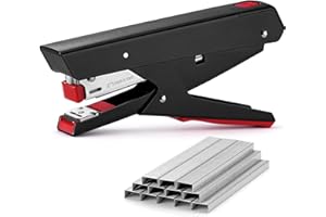 ARROW FASTENER Arrow Plier Stapler Set, Metal Hand Stapler with 2520 Staples, Full-Strip Loading, 25 Sheet Capacity, Dual-Mode Anvil, One-Touch Staple Loading, Ergonomic Grip, for Office, School, Packaging