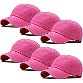 Ultrafun Unisex Vintage Baseball Cap Washed Distressed Plain Blank Baseball Hat Adjustable Dad Hat for Outdoor Sports