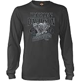 Harley-Davidson Military, Exclusive Overseas Tour, Men's Long-Sleeve T-Shirt, Big V-Twin