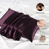 ZIMASILK 100% Mulberry Silk Pillowcase 19 Momme 40x60 Eggplant Purple view 4