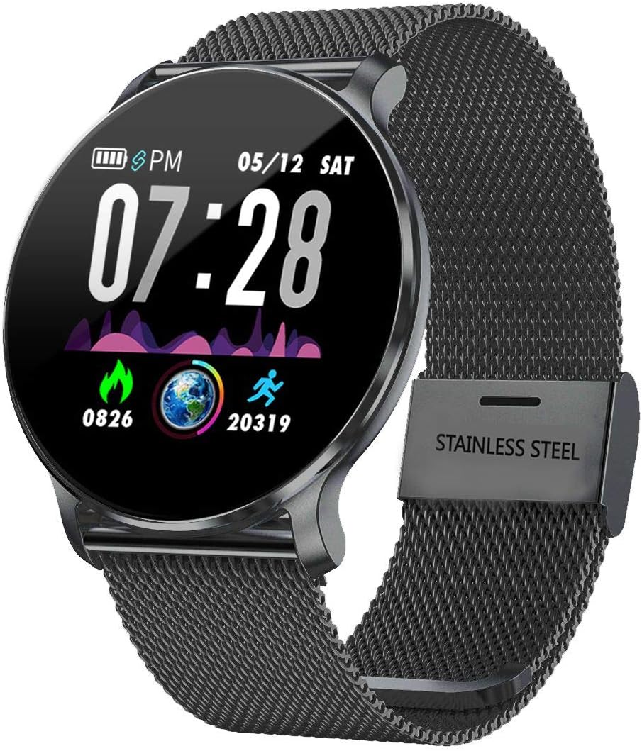 TagoBee IP68 Smart Watch TB11 Waterproof Smart Watch 1.3'' IPS Square Color Screen Fitness Tracker Bluetooth With SMS Call Notification Heart Rate Sleep Monitor Compatible with Android & iOS