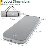 Trail Outdoor Leisure Deluxe Self-Inflating Camping Mat 200x70x10cm view 7