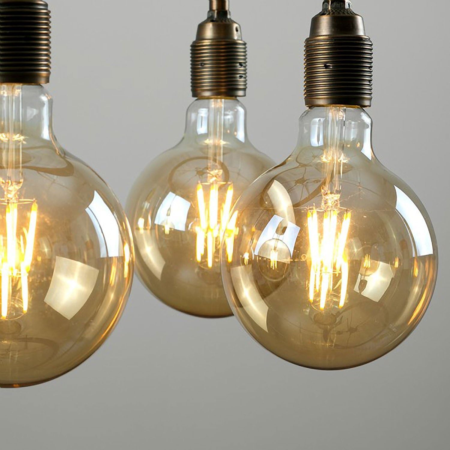 Opus Classic 5W LED Dimmable Gold Coated G95 Vintage Filament Globe Light Bulb Es E27 Edison Screw Cap, Very Warm White - Image 4