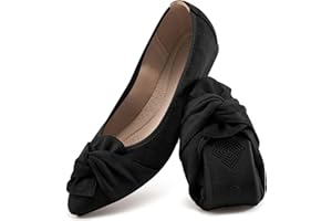 Aomigoct Ballet Flats for Women Dressy: Pointed Toe Comfortable Wedding Womens Flats - Casual Work Walking Shoes