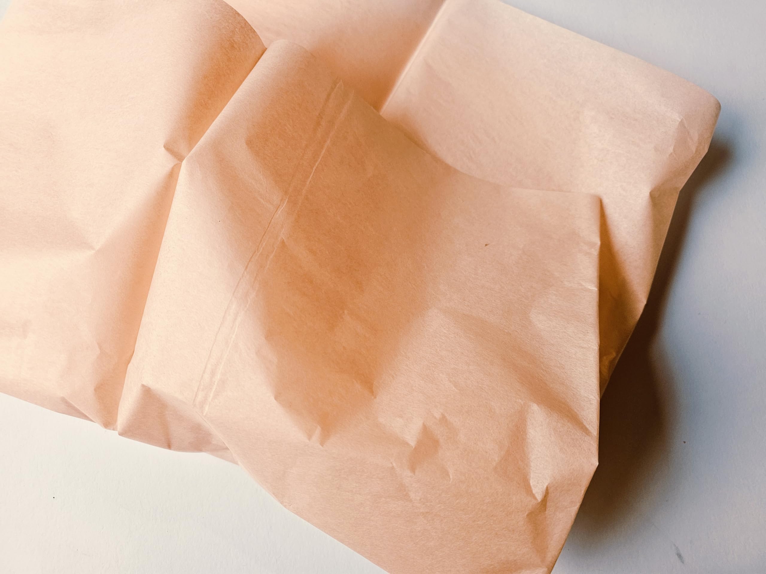 InsideMyNest Vintage Coloured Tissue Paper Sheets Premium Quality (75x50cm) (Peach, 20)