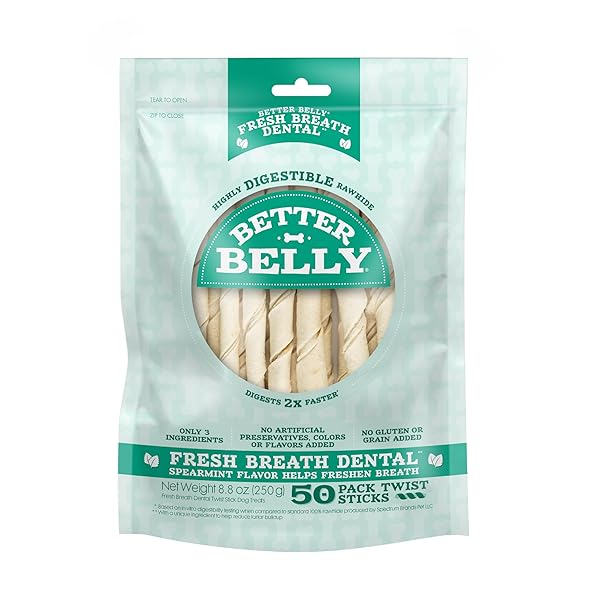 BETTER BELLY FRESH BREATH DENTAL TWIST STICKS, 50...