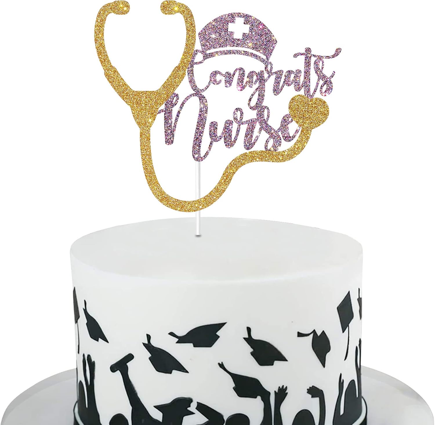 Purple Glitter Congrats Nurse Cake Topper Medical College Graduate Party Supplies Rn Bsn Sing Nurse Gard Cake Decorations Party Supplies Toys Games Vlaxy Rs