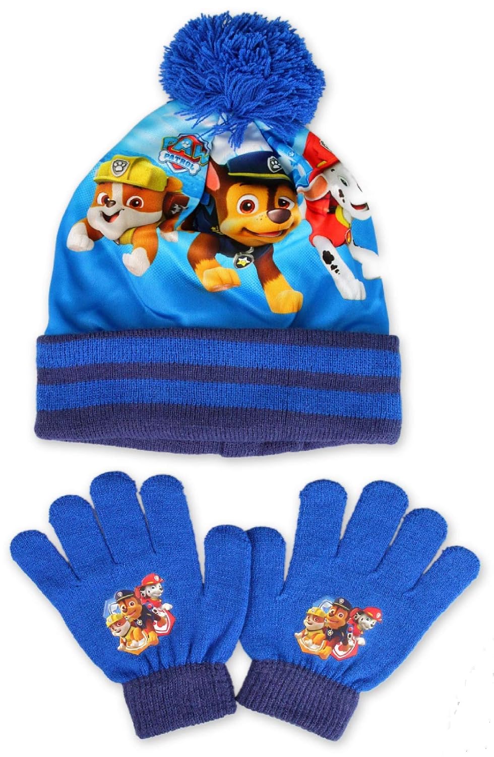 bobble hat and gloves set