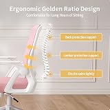 naspaluro Ergonomic Office Desk Chair with Height Adjustable Seat and Lumbar view 6