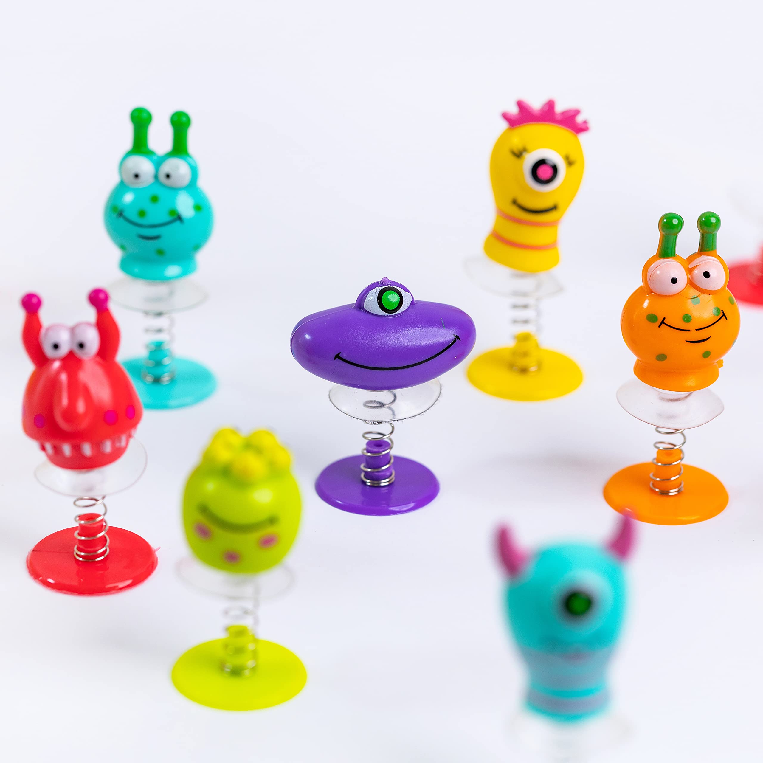 Toyseum 36 x Jumping Monster Party Bag Fillers for Kids, Pop Up Goody Bag Favour Toy, Ideal Unisex Small Toys for Boys and Girls Party Bags, Multi-Pack of 36 (6 Unique Styles)
