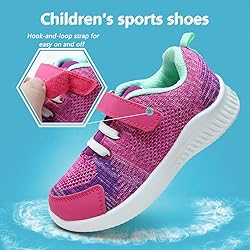 nerteo Toddler Girl Tennis Shoes Cute Kids Girls