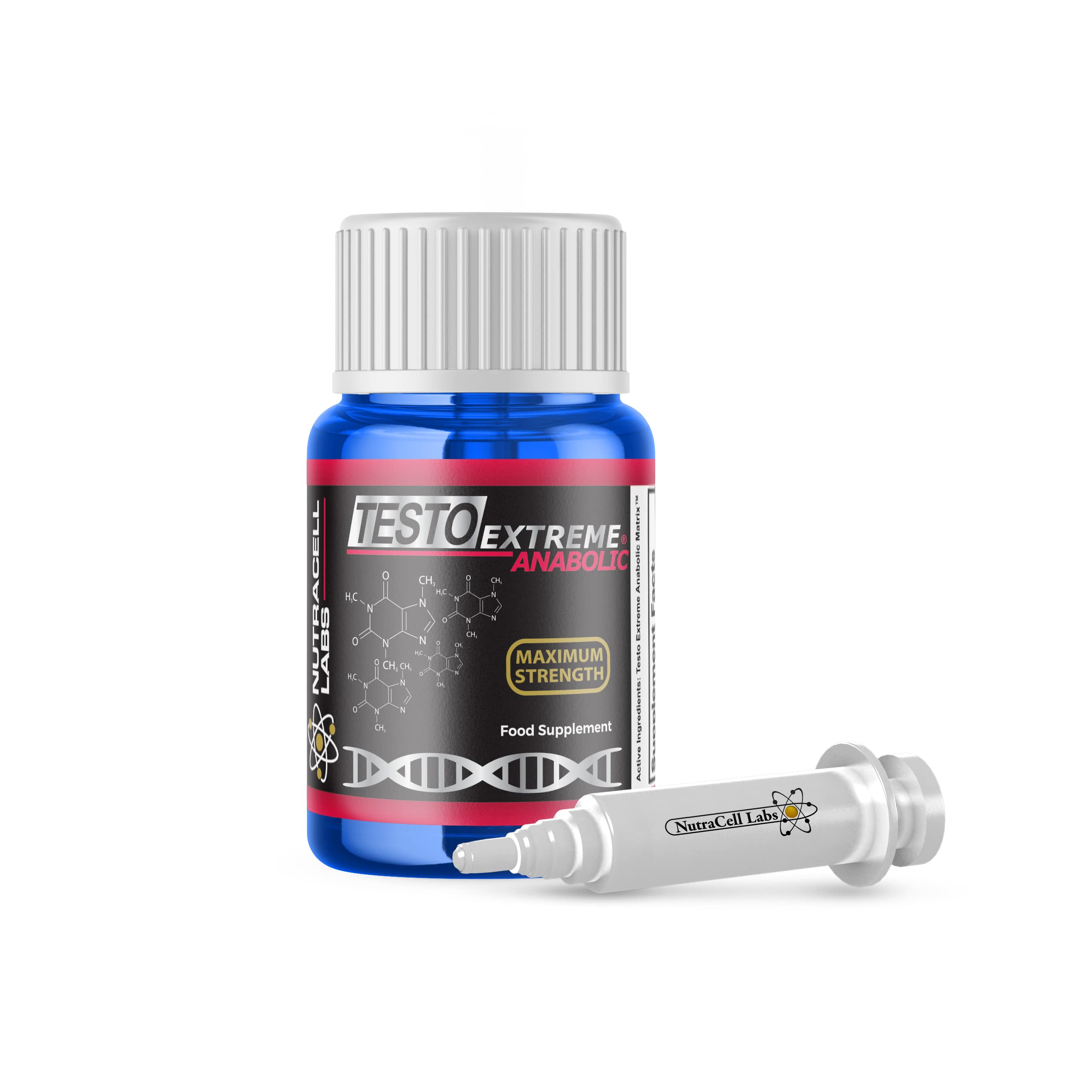 Testo Extreme Anabolic (60ml : 2 Month Supply) Strongest Legal Testosterone Booster : Muscle Growth & Strength Body Building Supplement