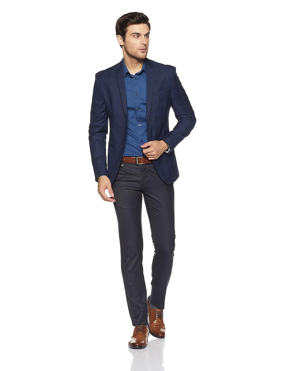 van heusen men's skinny fit formal trousers