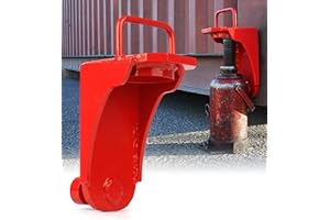 Lupar Heavy-Duty Shipping Container Jack Lug with U-Shaped Handle, Storage Container Leveler Booster, Red